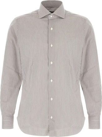 Barba Camicia a righe - Marrone