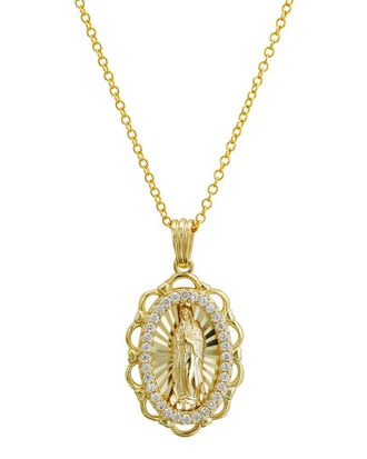 Savvy Cie Jewels 18K Over Silver Lady Of Guadalupe Necklace