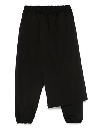 Alchemy layered cropped trousers - Black