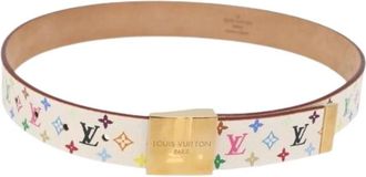 Louis Vuitton Pre-owned Vintage Monogram Multicolor Canvas Belt - Dames - Vintage Accessoires - Veelkleurig - ONE Size - Vintage