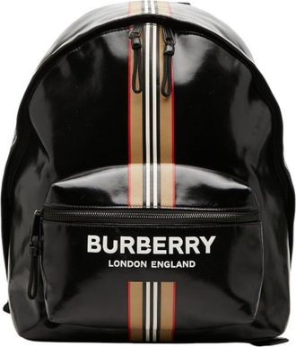 Burberry Black Pvc Backpack (Pre-Owned)