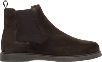 Estro & Luminara Schoenen, Heren, Bruin, 41 EU, Donkerbruine Chelsea Boots