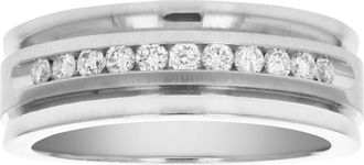 Vir Jewels 1/4 cttw SI1-SI2 11 Stone Certified Machine Diamond Wedding Band 14K Gold