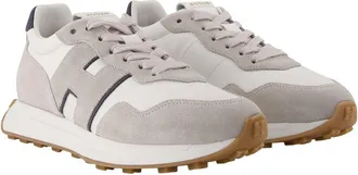Hogan Mens H601 Sneaker Gray Goatskin