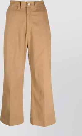 Ralph Lauren cropped high-waisted trousers with wide leg