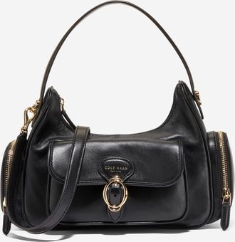 Cole Haan Womens Alexandria Shoulder Crossbody Bag - Black