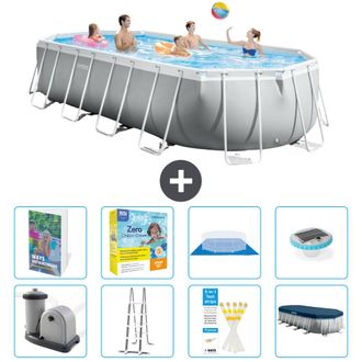 Intex Piscina Prism Frame Oval - 610x305x122 Cm - 9-piezas S526