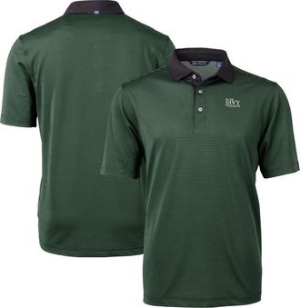 Cutter & Buck Mens Cutter & Buck Hunter Green/Black Ivy League DryTec Tri-Blend Virtue Eco Pique Micro Stripe Recycled Polo at Nordstrom, Size Xxx-Large