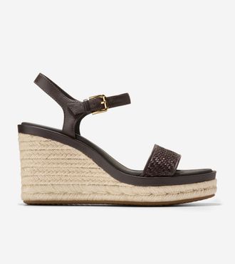 Cole Haan Womens Cloudfeel Asbury Espadrille Wedge Sandals - Brown Size 10.5