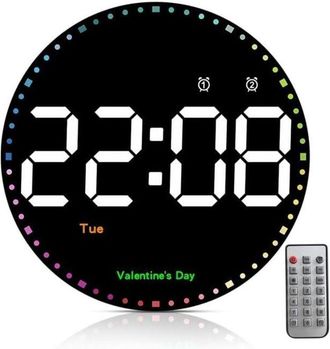 OEM Reloj De Pared Digital De 10 Pulgadas, Pantalla Led Grande, Ideal Para Sala De Estar, Oficina Y Dormitorio, F&aacute;cil De Leer