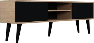 Les Tendances Mobile Tv Toronto Nero E Marrone 160cm