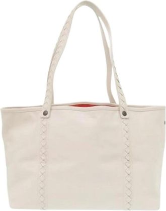 Bottega Veneta Pre-owned Tote Bags, female, Beige, Size: ONE SIZE Pre-owned Vintage Tote Bag
