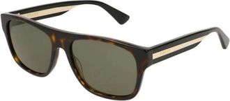 Gucci Sunglasses, male, Brown, 56 MM, Rectangular Frame Sunglasses