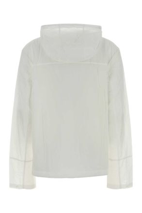 Autry Womens White Nylon Windbreaker Nylonwhite Exterior: Giubbini