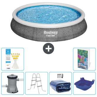 Bestway Piscina Bestway Fast Set Redonda - 396x84 Cm - 7-piezas S318