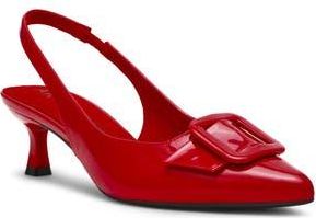 Anne Klein Ivona Slingback Pump in Red Patent at Nordstrom Rack, Size 5.5