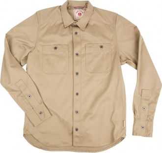 Iron And Resin Mens Workshop Shirt In Khaki