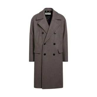 Dries Van Noten Rascott Jas - Heren - Mantel - Bruin - L - Wol - Jassen