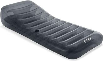 Trade Shop Materasso Cool Grey 211x99cm Poltrona Lounge Grigio Trasparente Gonfiabile 58723 - - Trade Shop Traesio