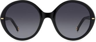 Carolina Herrera HER 0177/S 80S/9O Womens Sunglasses Black Size 55