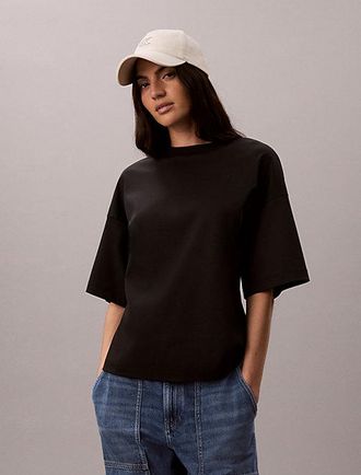 Calvin Klein Camiseta De Algod&oacute;n Con Cintura Ajustada