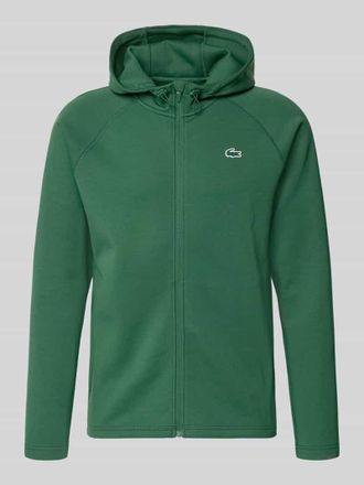 Lacoste Sport Regular Fit Sweatjacke mit Baumwoll-Anteil in Dunkelgruen, Gr&ouml;&szlig;e XXXL