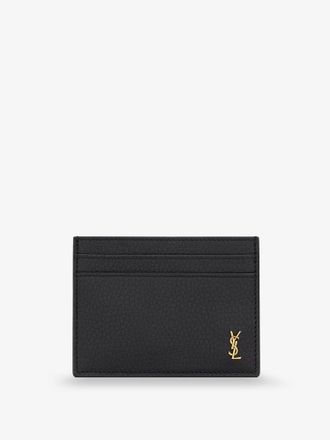 Saint Laurent Portacarte Tiny Cassandre in pelle martellata - SAINT LAURENT - gender_Man