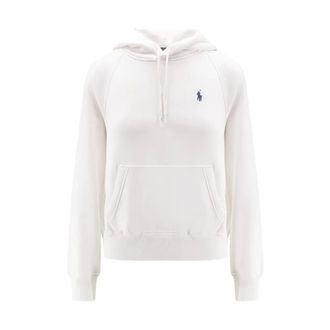 Ralph Lauren Hoodies, female, White, Size: XS Drawstring Hooded Sweatshirt