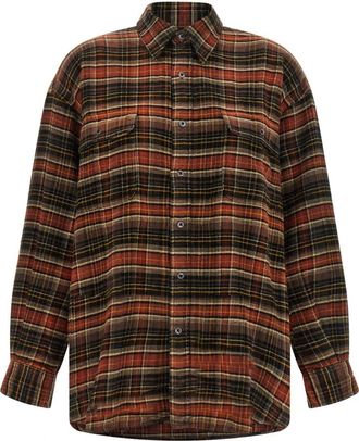 R13 Boyfriend Shirt - Dames - Overhemden - Veelkleurig - S - Katoen - Overhemden
