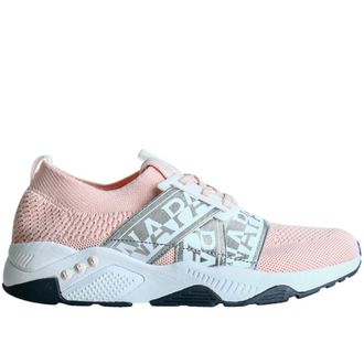 Napapijri Schoenen, Dames, Roze, 38 EU, Italiaanse Mesh Sneakers Stijlvol Ontwerp