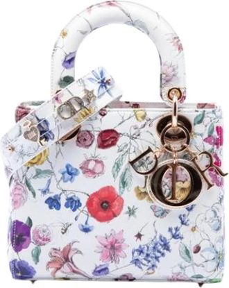 Dior Pre-owned Lady Dior - Dames - Vintage Handtas - Wit - ONE Size - Leer - Vintage