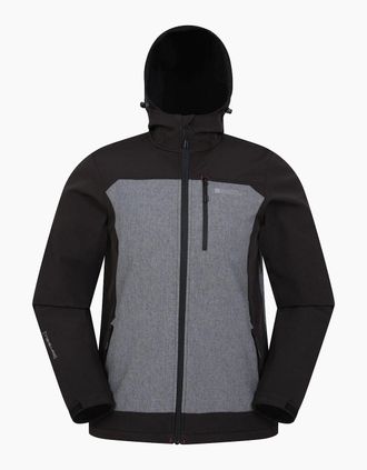Mountain Warehouse Mens Mountain Warehouse Mens Illuminate II Soft Shell Jacket - Grey - Size: 46/Regular