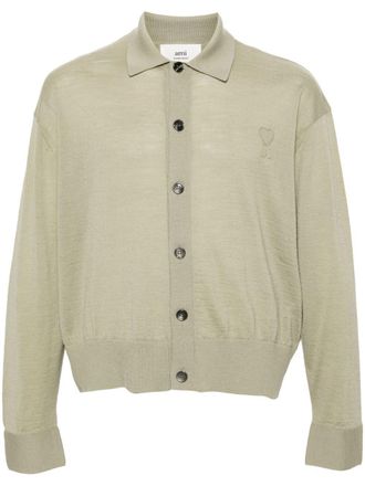 Ami Ami de Coeur merino cardigan - unisex - RWS Wool - M - Green