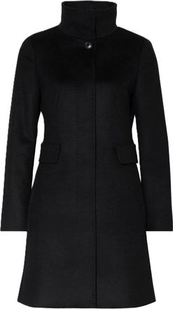 Max Mara Jassen, Dames, Zwart, M, Wol, Agnese Coat