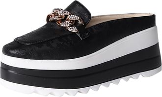 Generic 2026 Women Slippers Womens Summer Fashion Baotou Platform Sandals Casual Comfortable Lightweight Outdoor (Black, 5.5)