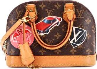 Louis Vuitton Alma Handbag Limited Edition World Tour Monogram Canvas BB satchel - Marrone