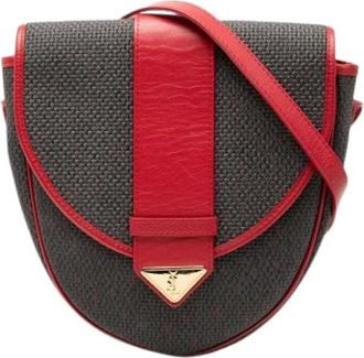 Saint Laurent Pre-owned Cross Body Bags, female, Gray, Size: ONE SIZE Pre-owned Crossbody Bag