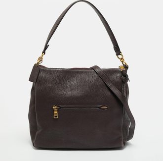 Coach Shay Burgundy Leather Shoulder Bag