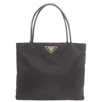Prada Black Nylon Tote Bag (Pre-Owned)
