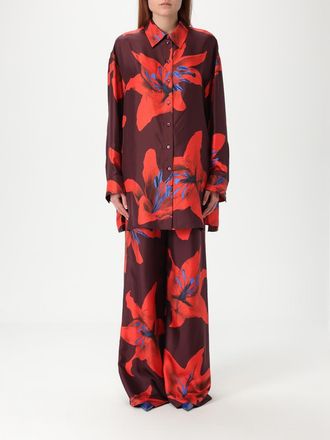Alexander McQueen McQueen Camicia in seta con stampa floreale