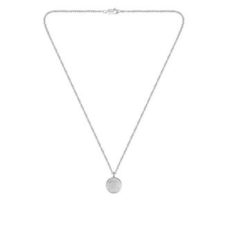BOSS Silver-tone necklace with Double B monogram medallion