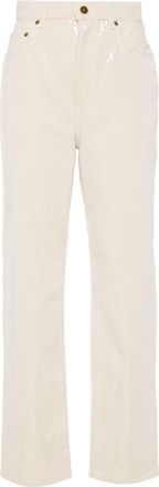 Golden Goose Kim straight-leg jeans - women - Cotton/Polyester/Polyester/Cotton - 26 - Neutrals