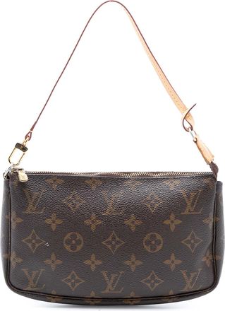 Louis Vuitton Pre-owned Womens Monogram Pochette Accessoires - Brown Textile - One Size