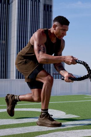 Alo | Conquer React 2-In-1 Performance Short in Espresso/Black Brown, Size: Medium