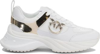 Pinko Witte Sneakers voor Vrouwen - Dames - Sneakers - Wit - 38 EU - Leer - Schoenen