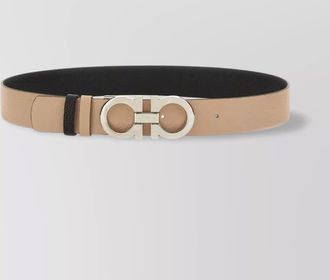 Ferragamo adjustable dual-tone reversible gancini belt