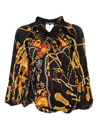 Junya Watanabe Shirt met print - Zwart