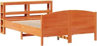 vidaXL Bed Frame without Mattress Wax Brown 120x200 cm Solid Wood Pine vidaXL