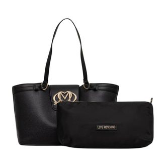 Love Moschino Shopper - Dames - Tassen - Zwart - Maat: ONE Size Leer
