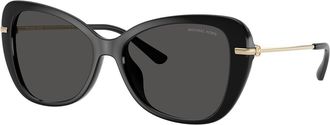 Michael Kors Womens 56mm Black Sunglasses